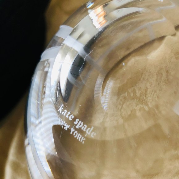 KATE SPADE For Lenox "Madison Square" Round 6" Etched Bowl - Picture 2 of 6